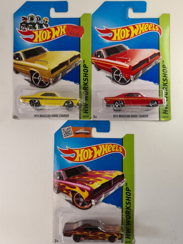 3 Dodge Charger Brazilian 1974 Hot Wheels Misrecuerdosmx