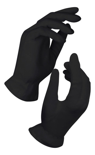 Guantes Negros Medianos Guantes De Algodón Para Eczema Guant