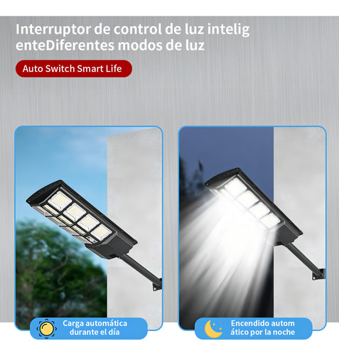 Lámpara Solar 400 Leds Alumbrado Público Suburbano 400w