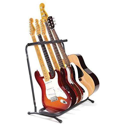 Soporte Plegable Múltiples Guitarras, 5 Espacios