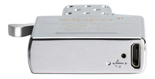 Imagem 2 de 6 de Maquina Isqueiro Zippo 65828 Plasma Usb Elétrico Original