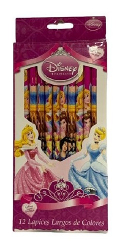 12 Lápices De Colores - Disney Princesas!! Art.353