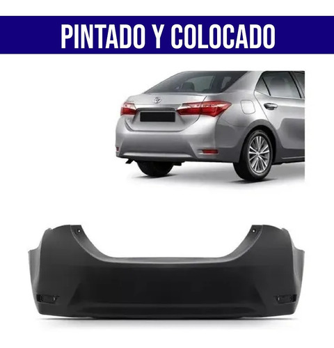 Paragolpe Corolla 2014 2015 2016 2017 Pintado Y Colocado