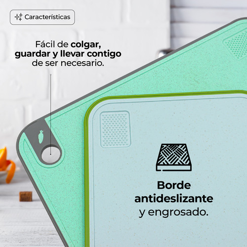 Set De 2 Tablas De Cocina Para Picar