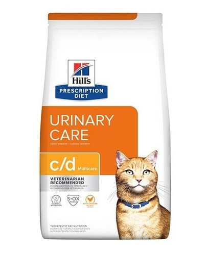 Alimento Gato Hills C/d Urinary Care 1.8kg. Np