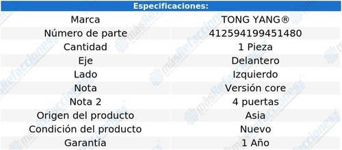 Tolva Salpicadera Delantera Izq Tong Yang Toyota Yaris 17