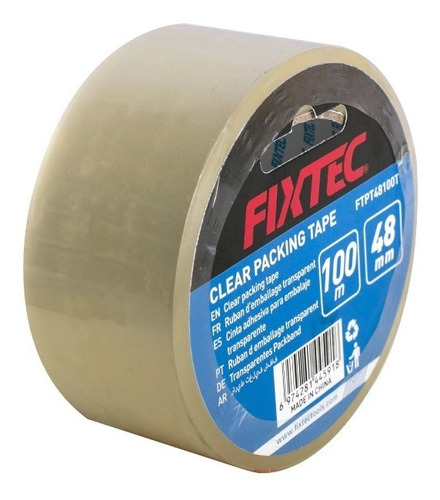 Cinta Para Embalaje Transparente 48mm X 100mtrs Marca Fixtec