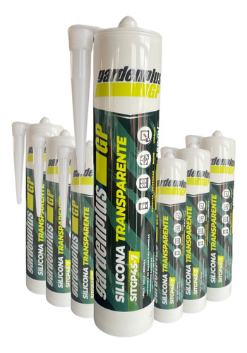 Silicona Transparente Garden Plus X12 U Pegamento Sellador