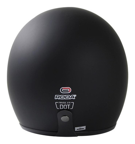 Imagen 5 de 6 de Casco Moto Abierto 3/4 Roda Vintage Cafe Racer Certificado