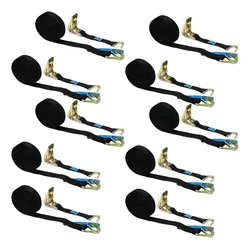 Comprar 10 Kit Cinta Cor Preta Catraca Amarração Carga 800kg 4,6m no Mercado Livre