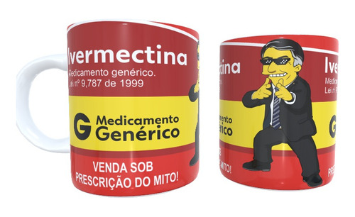 Caneca Ivermectina Bolsonaro Simpsons  - Mega Oferta!!!