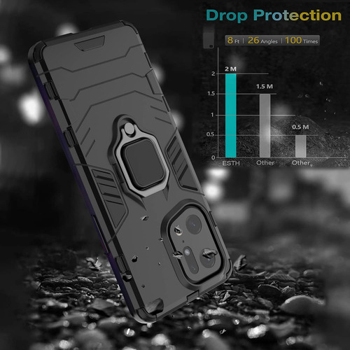 Funda Uso Rudo Carcasa Para Oppo Find X5 +mica Negro Oppo Find X5