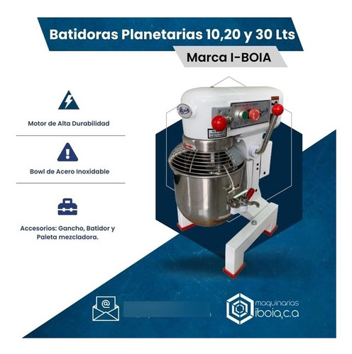 Batidora Industrial Marca Boia 30l