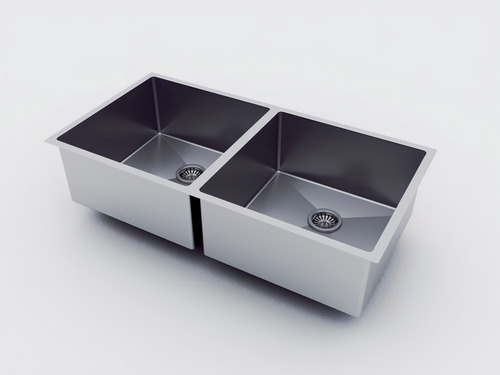 Cuba Dupla De Inox Embutivel Gourmet 800x400 C/ Escorredor Cor Inox Escovado