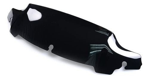 Parabrisas Negro Ondulado 11.4 Cm Para Harley Davidson Touri