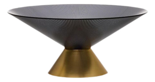 Pedestal Decorativo Tazón De Fruta Soporte De Frutas M Gris