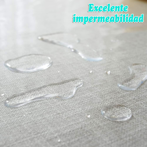 Mantel Protector Mesa Transparente Impermeable Rectangular