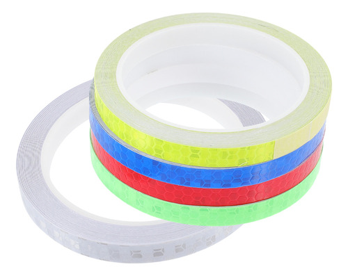 Pegatinas Reflectantes Para Bicicletas, 5 Rollos