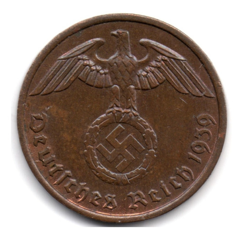 Alemania 2 Reichspfennig 1939 A Tercer Reich 