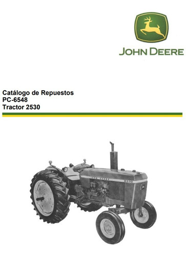 Manual Catalogo De Repuestos Tractor John Deere 2530