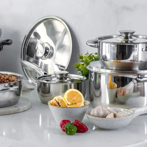 Bateria Cocina Wens 6 Piezas Acero Inoxidable Cocina 430-6ss