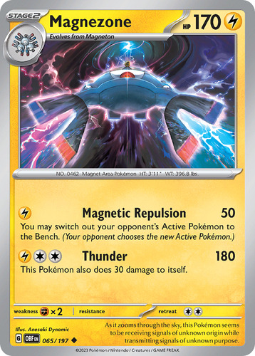 Magnezone 65/197 Pokemon Card Obsidian Flames