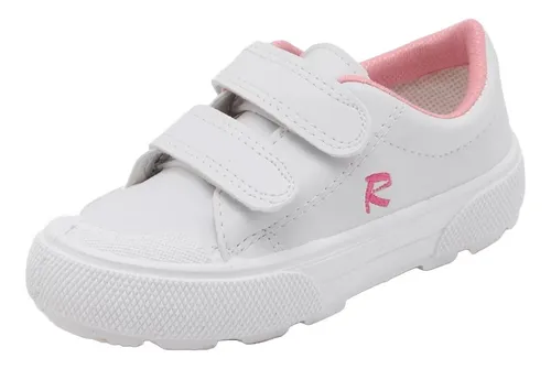 Zapatillas Colegiales Ecocuero Con Abrojo Escolar Rigazio
