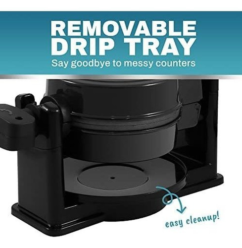 Máquina Para Hacer Gofres Elite Gourmet/negra