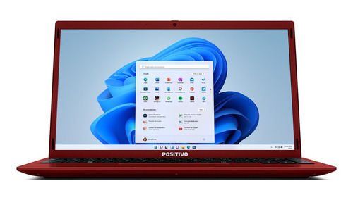 Notebook Positivo Motion C4120f Intel® Celeron® Windows 11 Home Vermelho Incluye Microsoft 365*