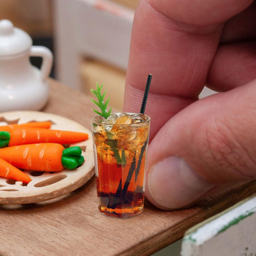 4 :6 1:12 Dollhouse Miniature Food Drink Model, Pretend Mini