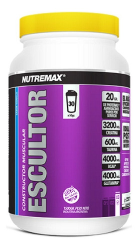 Suplemento En Polvo Nutremax Escultor Sabor Chocolate En Pote De 1500g