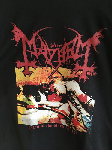 Imagen 1 de 2 de Mayhem - Dawn Of The Black Hearts - Metal - Polera- Cyco Rec