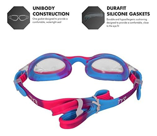 Tyr Gafas De Natación Juveniles Tie Dye, Talla Única, Para E