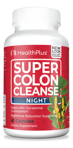 Health Plus Super Colon Cleanse Night Formula Soporte Diges.
