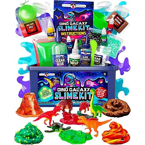 Kit De Slime Galáctico Dino Niños, Kit De Slime Que B...