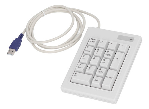Teclado Numérico Mecânico, 17 Teclas, Ação Linear, Usb, Com