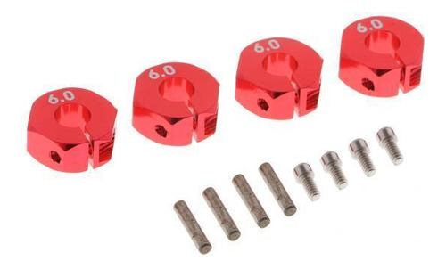 Adaptador De Llanta Hexagonal De Rueda De 3x 12x6 Mm Para