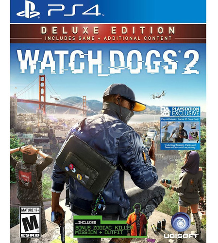 Ps4 Watch Dogs 2 Deluxe Edition Juego Fisico Nuevo Y Sellado