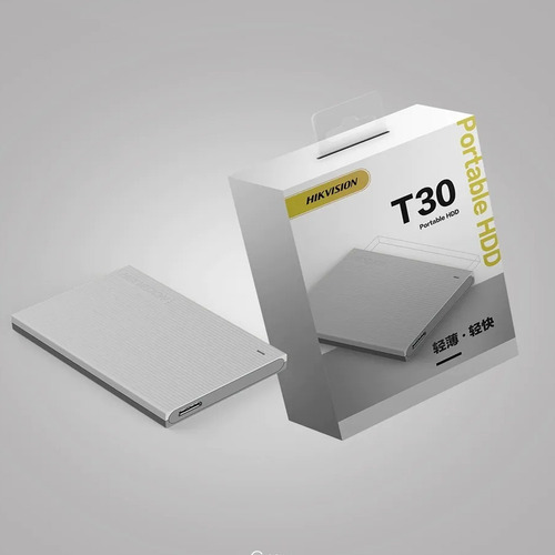 Imagen 2 de 6 de Portable Hd 2t Hikvision T30 Gray (ds)