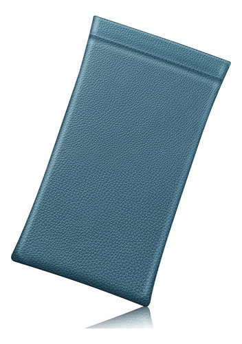 Funda Para Gafas Fintie Ocean Blue De Piel Vegana Con Tela