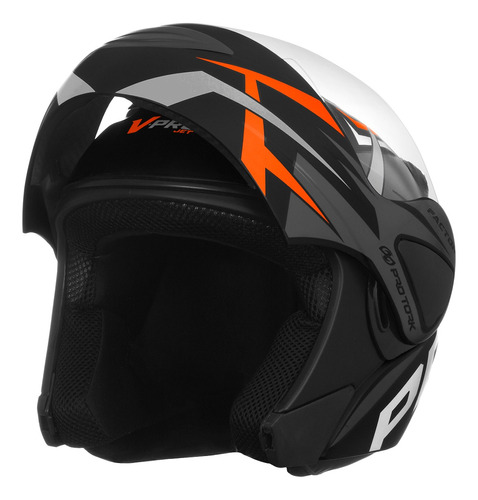 Capacete Abre E Fecha Pro Tork V-pro Jet Factor C/ Viseira