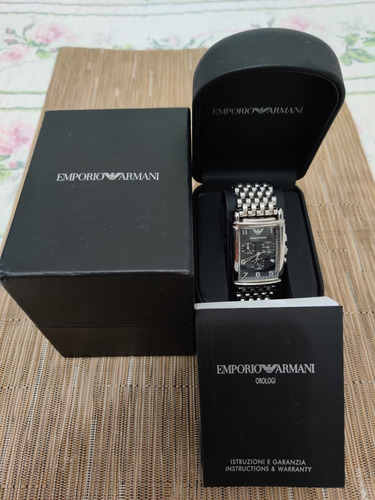 Relógio Empório Armani Ar 0299 Em Aço