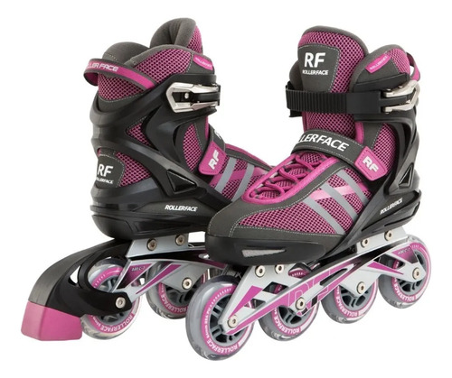 Patines En Linea Rollerface Rfsport Magenta