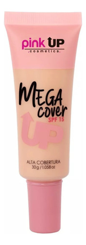 Base de maquillaje líquida Pink Up Mega Cover Mega Cover tono beige