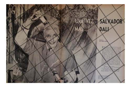 Afiche Retro Entrevista A Salvador Dali 1961