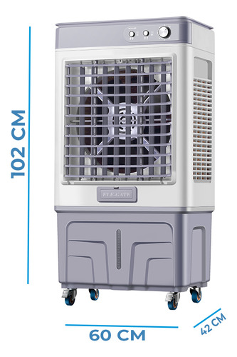 Aire Acondicionado Portátil Capacidad 60 Lts 3 Velocidades Ele-Gate CLR.78 Color Blanco
