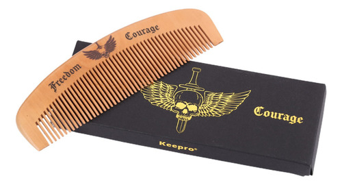 Keepro Pente De Cabelo De Madeira (Anjo Da Morte)