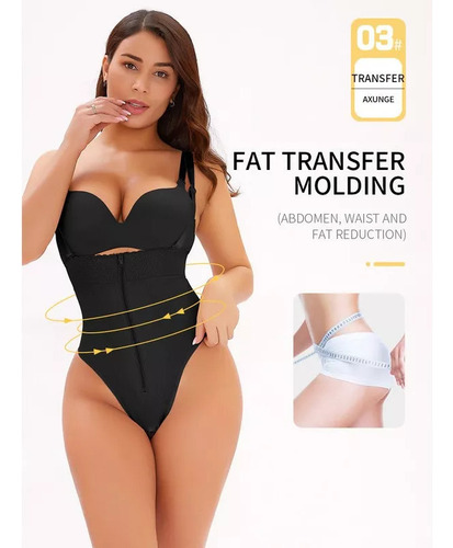 Faja Body Tanga Con Tirante Ajustable, Faja Reductora