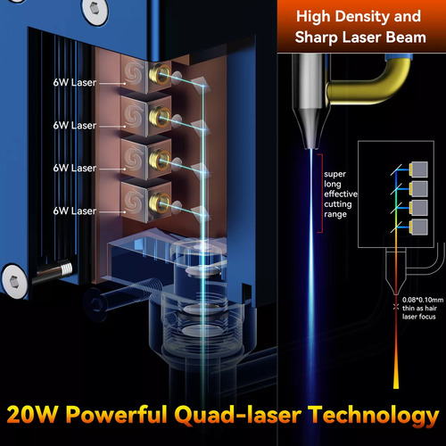 Máquina Gravação A Laser Sculpfun S30 Pro Max 20w E Rolo