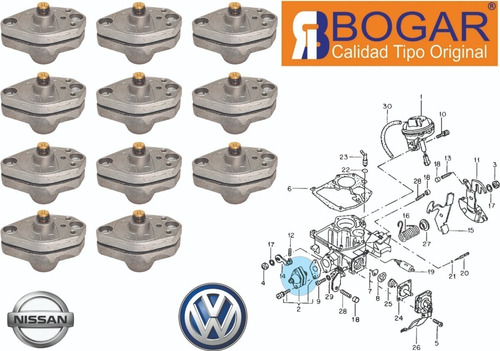 Valvula De Potencia Caburador 2 Gargantas Vw Atlantic 86 1.8